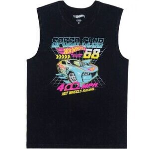 NWT Mattel Hot Wheels Hybrid Apparel Black Tank Top Exercise Casual Mens XL L‎